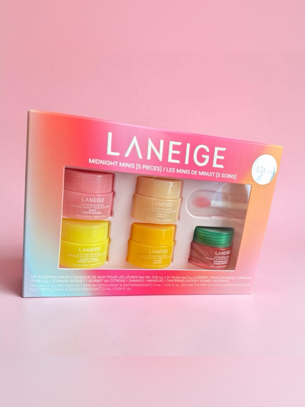 Laniege Midnight Minis Hydrating Lip Sleeping Mask
Treatment 5 pc. Gift Set